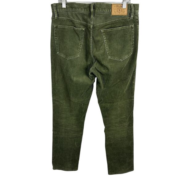 Polo Ralph Lauren Men's Green Corduroy Straight Leg Pants 32 x 32 - Picture 2 of 6